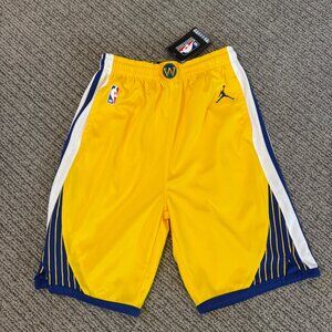 NBA Authentic Youth Golden State Warriors Basketball Shorts - L